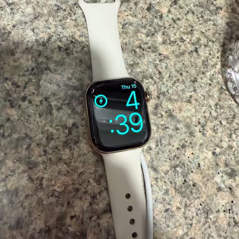 Apple Smartwatch with White Band